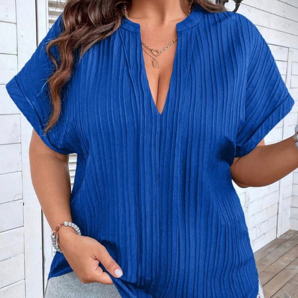 Amazon Tops - Blouse Casual Blue